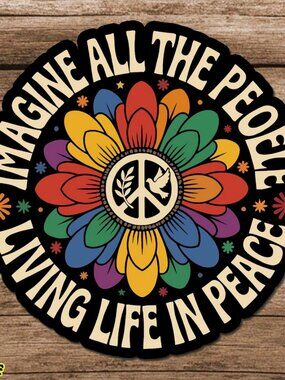 Lennon -  Imagine all the people living life in peace.
